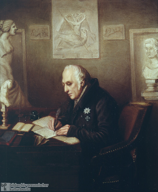 Wilhelm von Humboldt in His Study at Tegel Castle (c. 1830) 